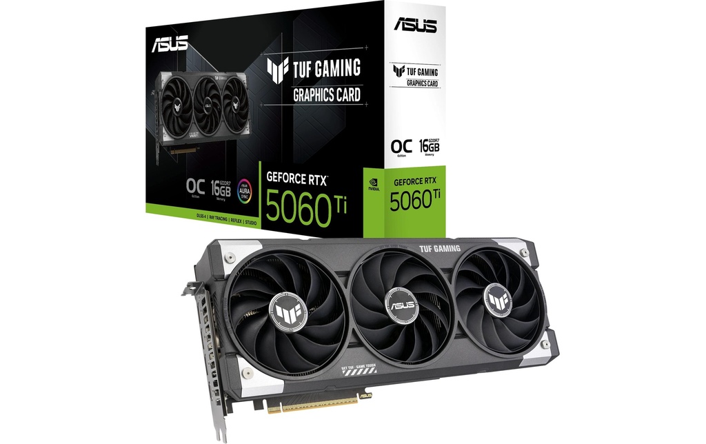 ASUS Carte graphique TUF GeForce RTX 5060 TI 16 GB OC Edition