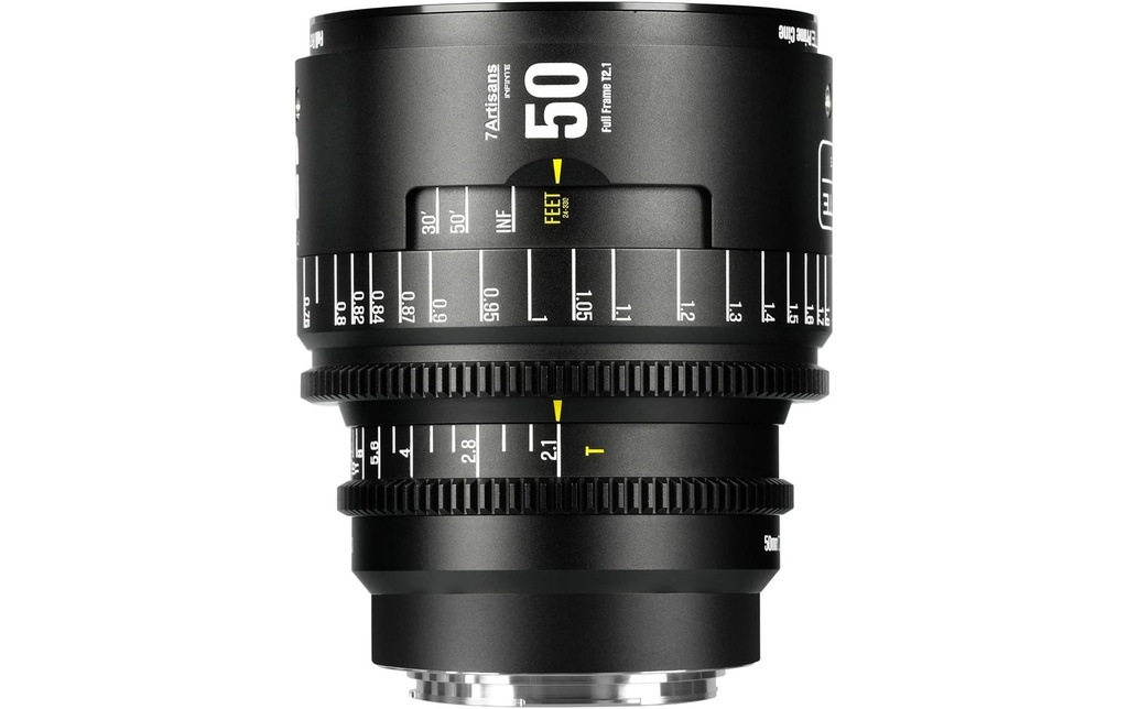 7Artisans Longueur focale fixe 50mm T/2.1 INFINTE Noir – Canon EF