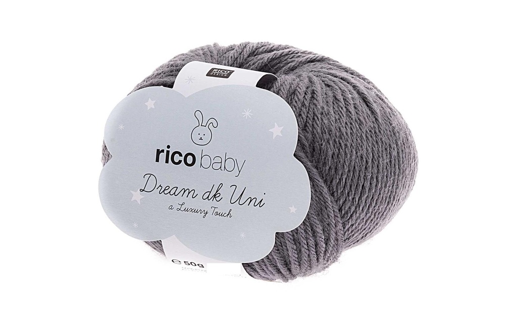 Rico Design Laine Baby Dream Uni dk 50 g Anthracite