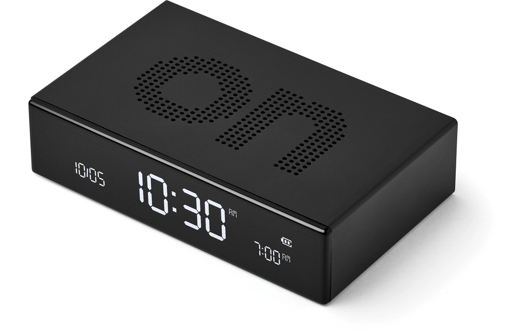 Lexon Réveil numérique Flip Premium Noir