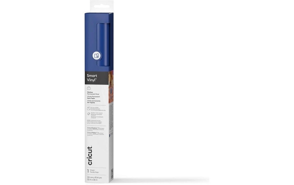 Cricut Film de vinyle Smart Permanent 33 x 91.4 cm, 1 Pièce/s, Bleu