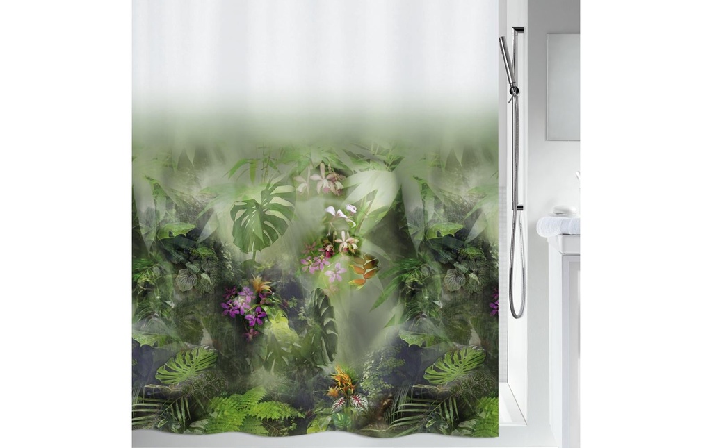 spirella Rideau de douche Jungle 180 x 200 cm Vert/violet