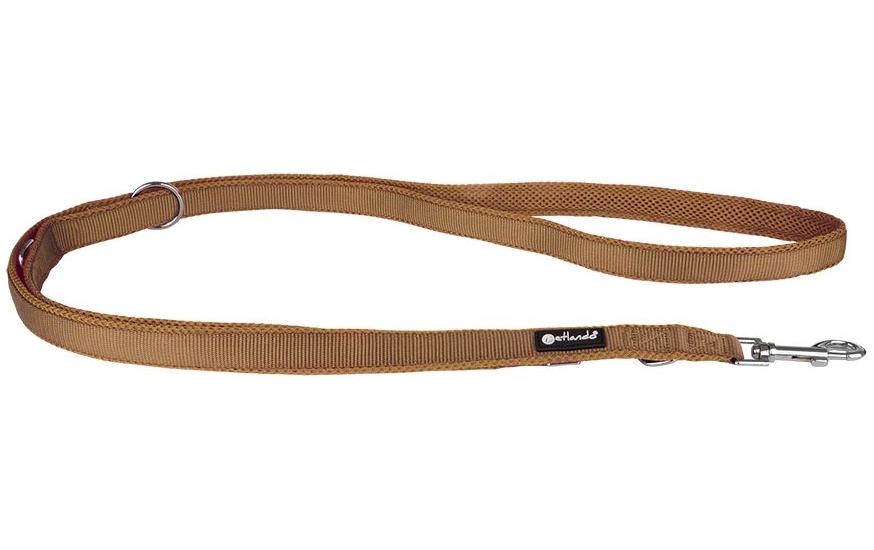 petlando Laisse de chien Mesh, 2.3 m, Cognac