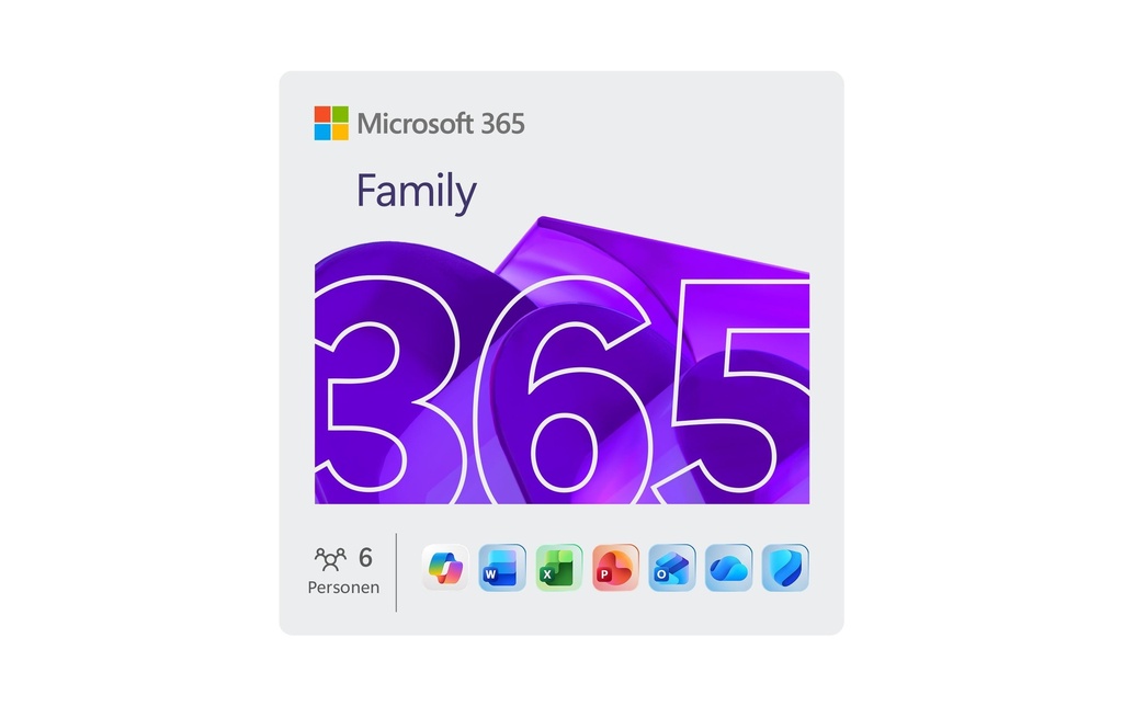 Microsoft 365 Family ESD, 6 utilisateurs, ML