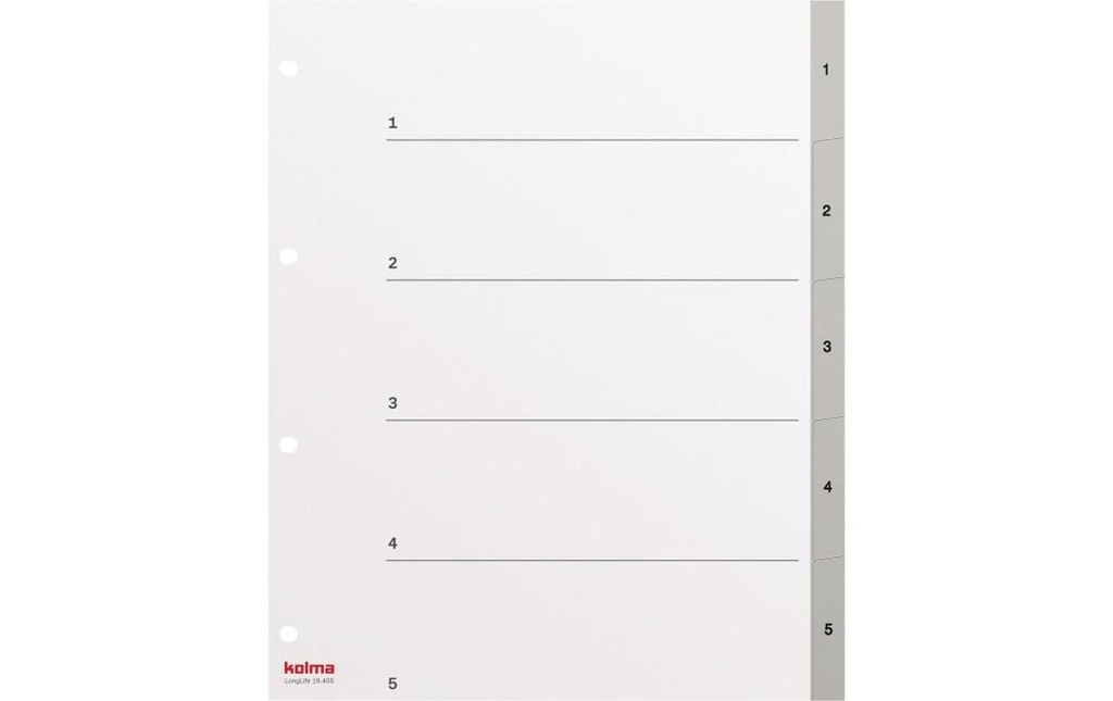 KOLMA Répert.LongLife A4h 1-5 XL gri