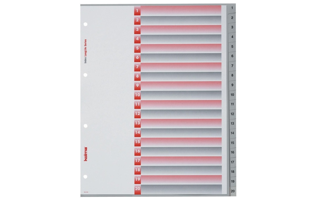KOLMA Répert.LongLifeA4h 1-20 XL gri
