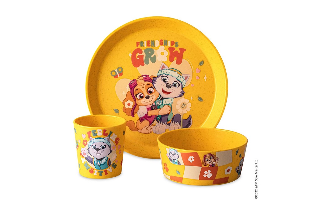 Koziol Service de table pour enfants CONNECT PAW PATROL miel jaune