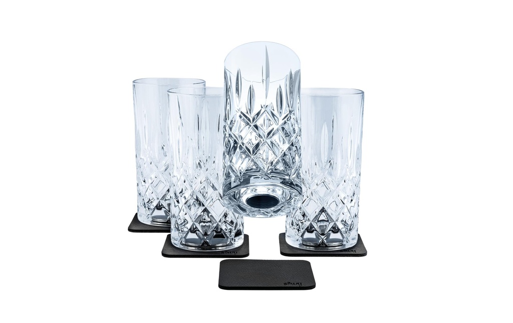 Silwy Verres en cristal magnétiques Longdrink