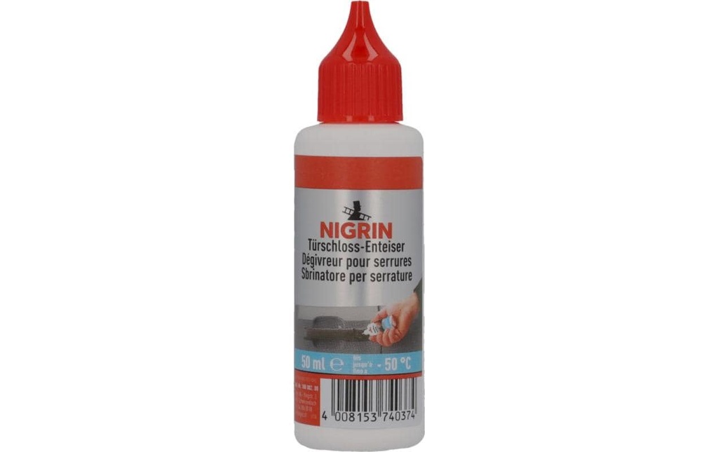 NIGRIN Dégivreur de serrure de porte 50 ml
