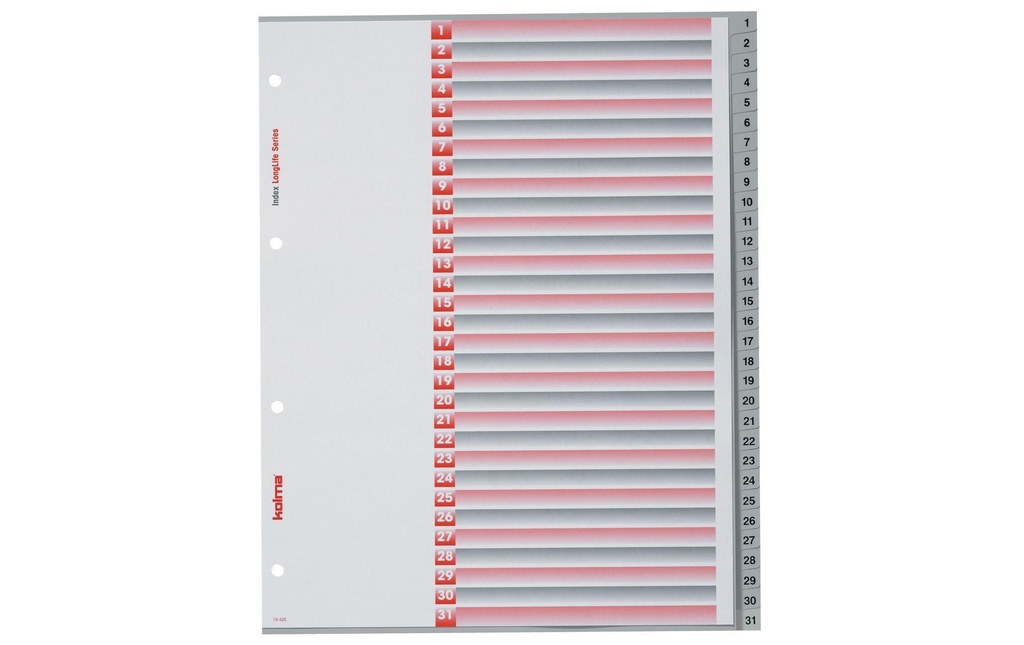 KOLMA Répert.LongLife A4h 1-31 gris