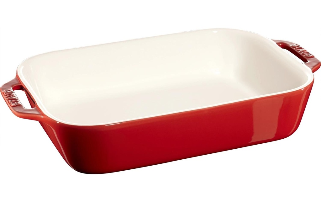 Staub Plat à gratin 27 x 20 cm, Rouge cerise
