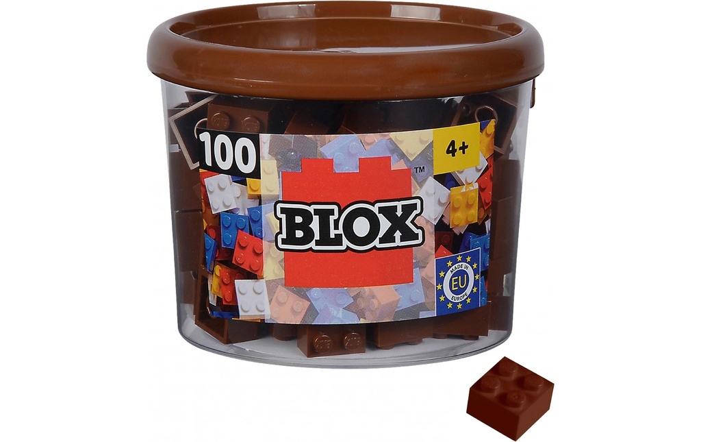 BLOX Briques 100 pierres brunes de 4