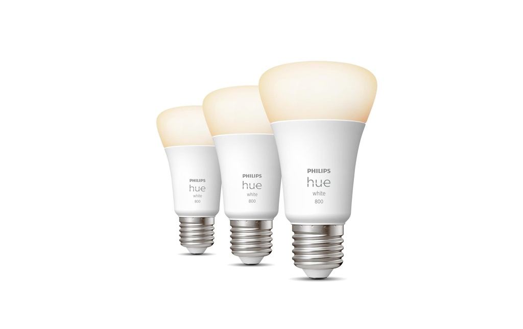 Philips Hue Ampoules White E27 Lot de trois 3 x 800 lm