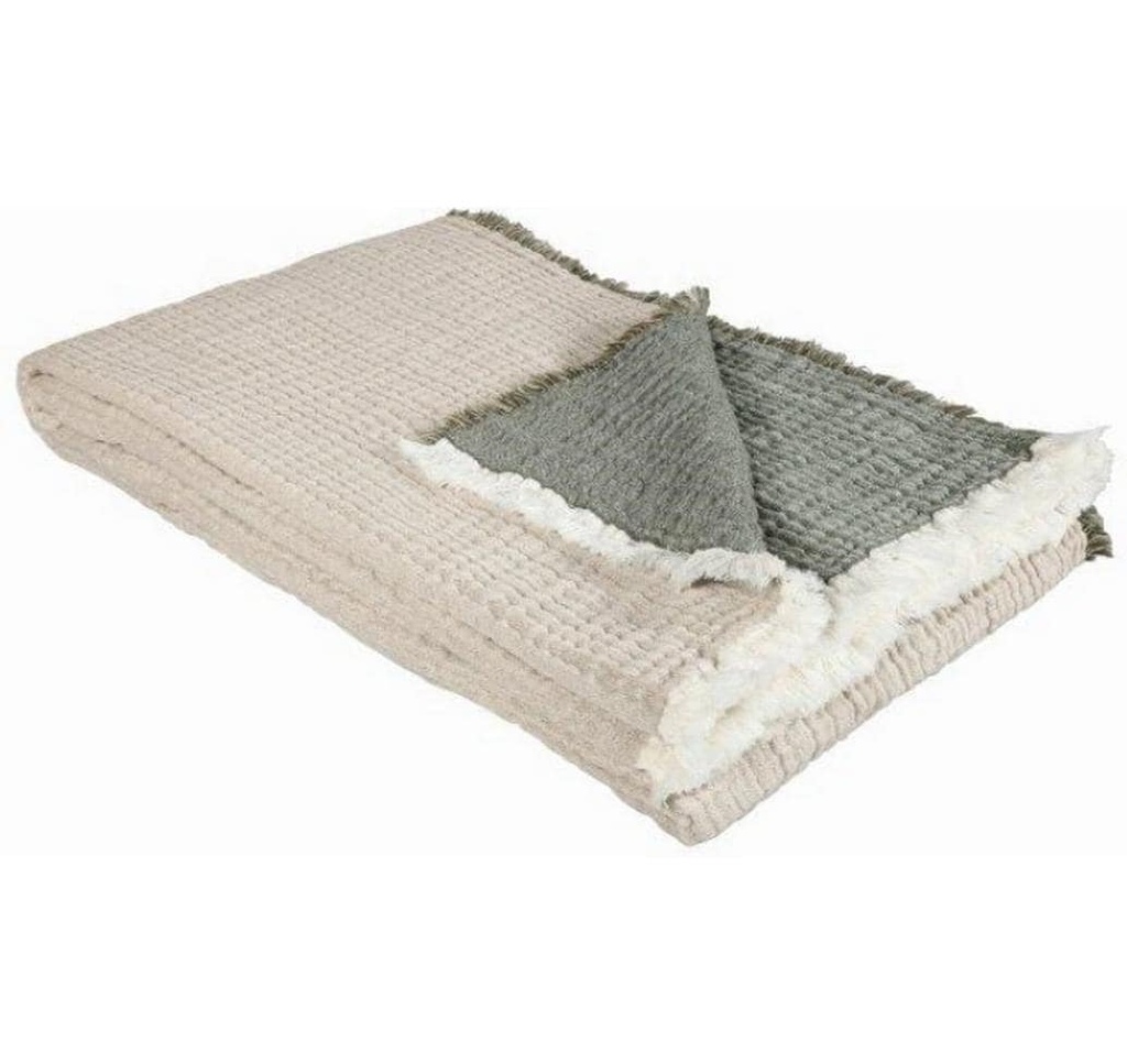 Eskimo Couverture Nora 130 x 200 cm, beige-olive