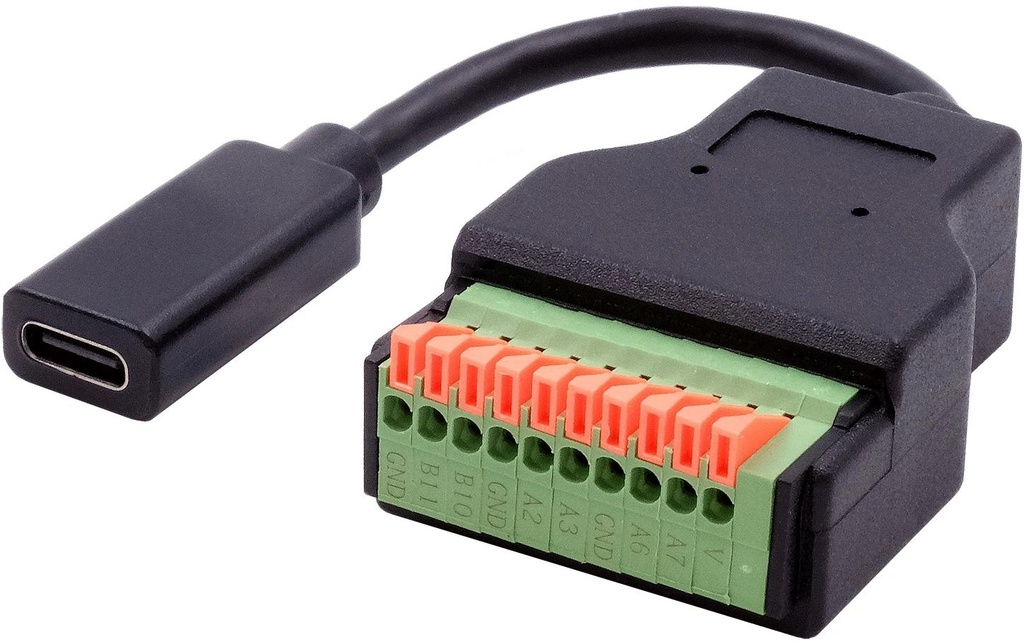 Exsys Adaptateur USB 3.1 Prise USB C - Bloc de terminaison 10-pin