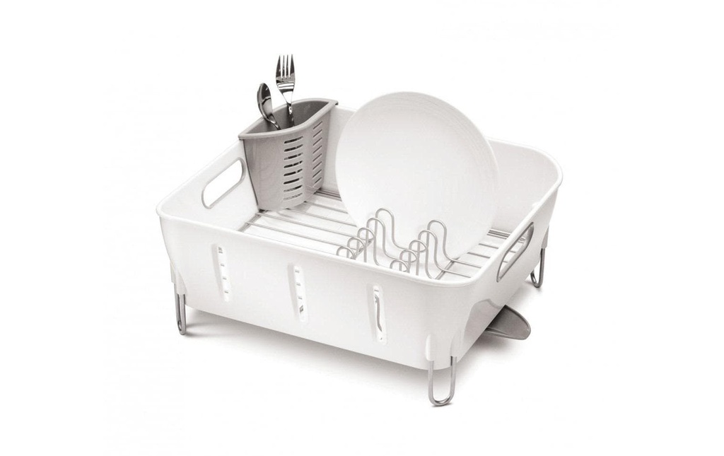 Simplehuman Égouttoir blanc compact