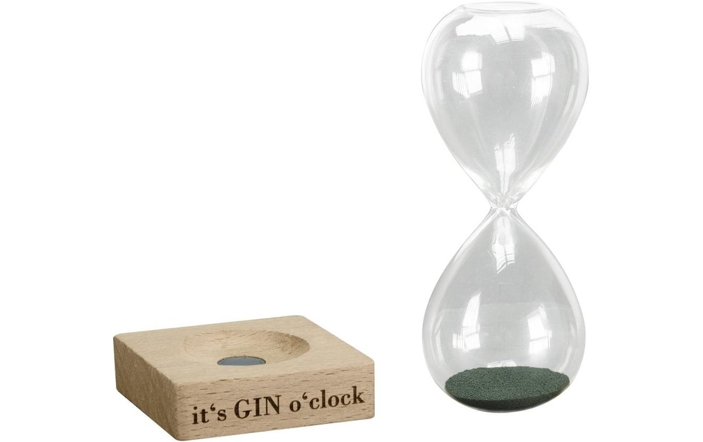 See Mann Garn Objet à exposer Hourglass Gin oClock 6.5 x 16 x 6.5 cm