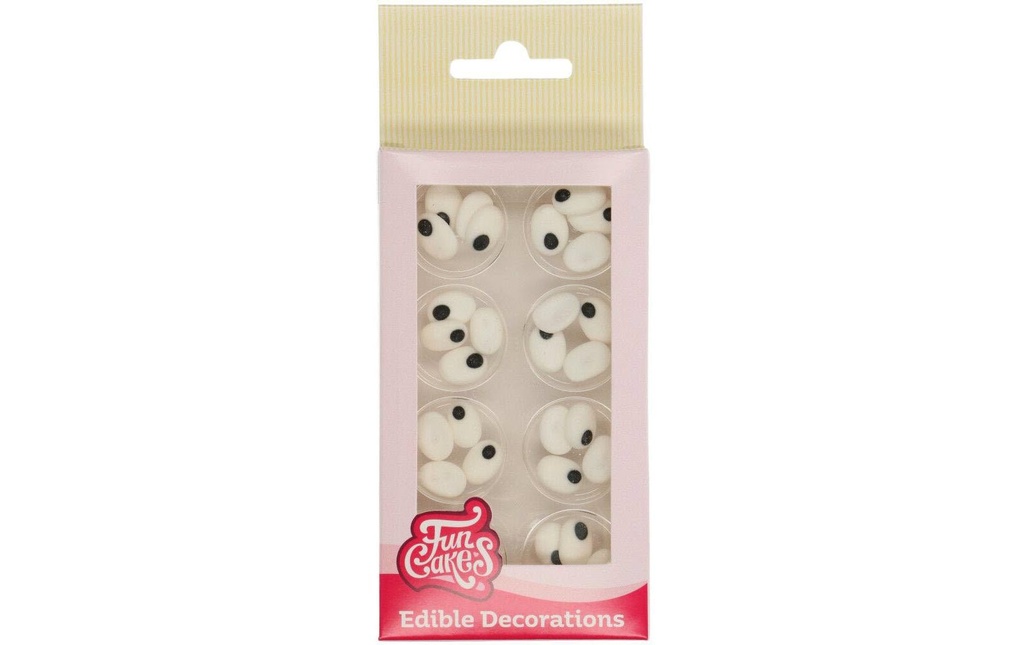 Funcakes Décors en sucre FunCakes Yeux en sucre Ovale 32 pièces