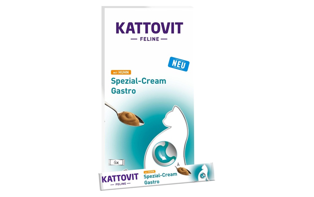 Kattovit Snack Crème spéciale Gastro Poulet, 6 x 15 g