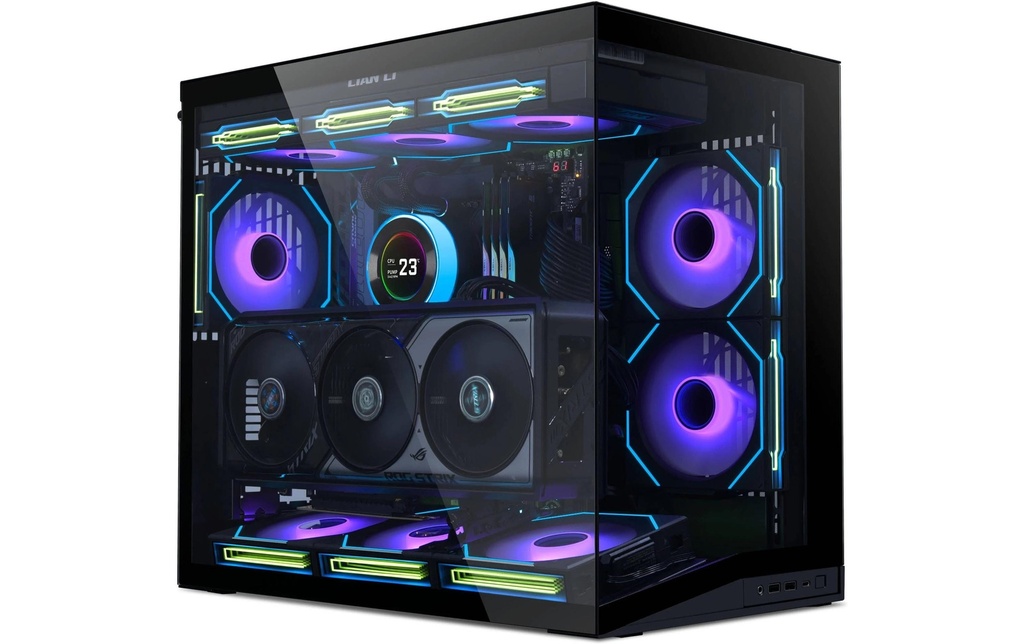 Lian Li Boîtier d’ordinateur O11 Dynamic Mini V2 Noir