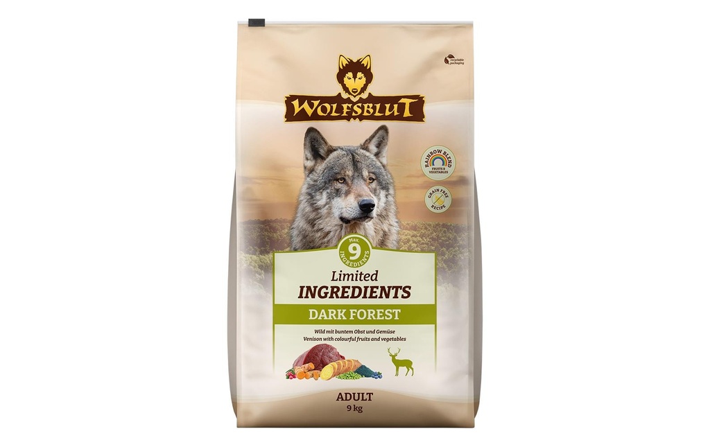 Wolfsblut Alimentation sèche Adult Dark Forest 9 kg