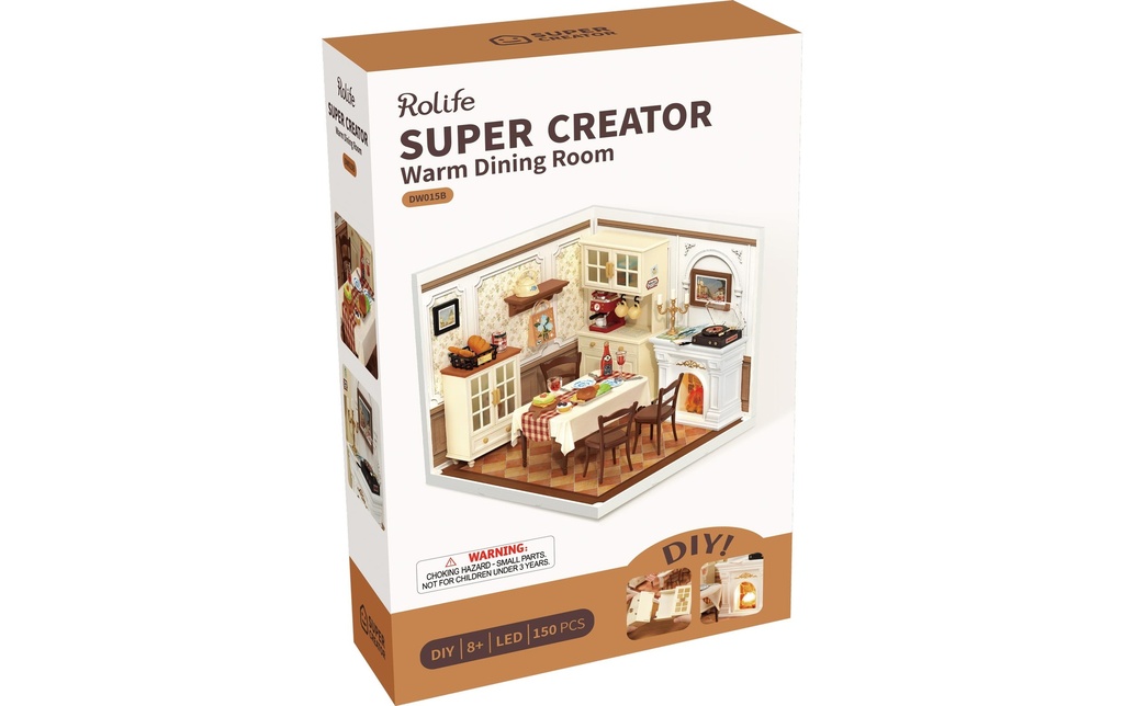 Rolife Warm Dining Room 1:24