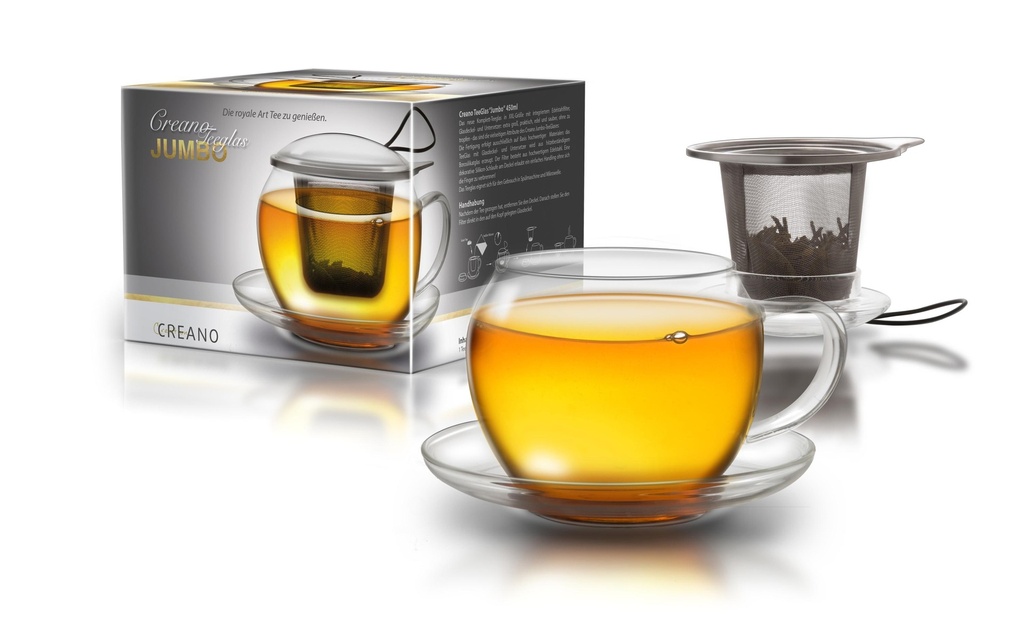 Creano Tasse à thé Jumbo 445 ml, 1 Pièce/s, Transparent