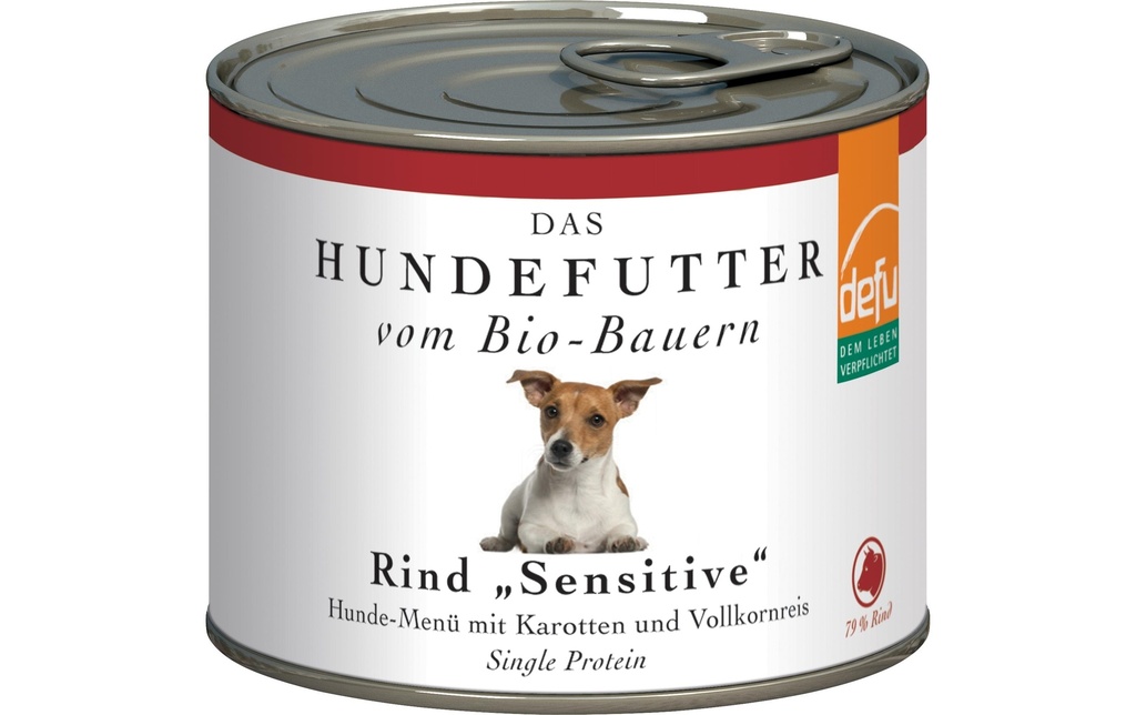 defu Alimentation humide Menu Sensitiv Bœuf bio, 200 g
