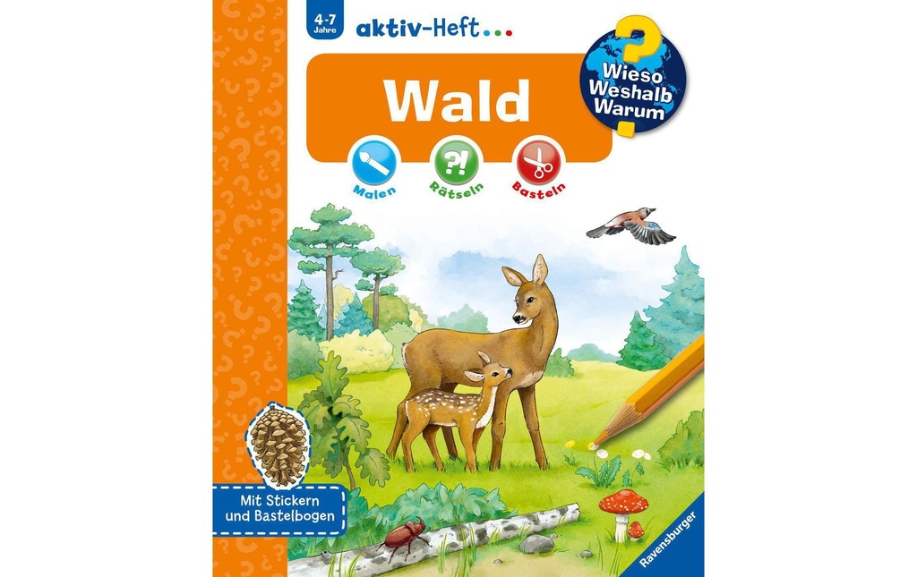 Ravensburger Livres pratiques pour enfants WWW aktiv-Heft Wald