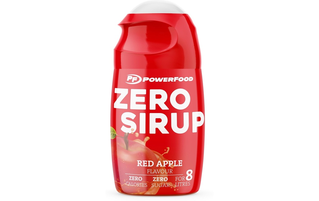 PowerFood Sirop zéro 65 ml, Red Apple