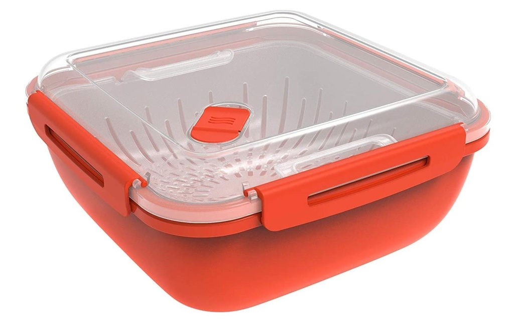 Rotho Contenant pour micro-onde Memory Microwave 1.7 l, Rouge