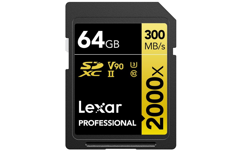 Lexar Carte SDXC Professional 2000x GOLD Series 64 GB