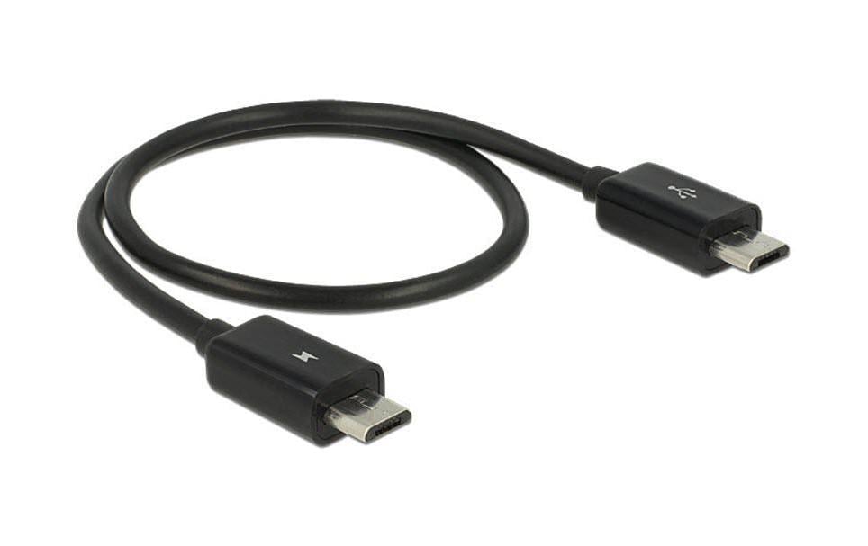 Delock Câble OTG USB Powershare Micro-USB B - Micro-USB B 0.3 m