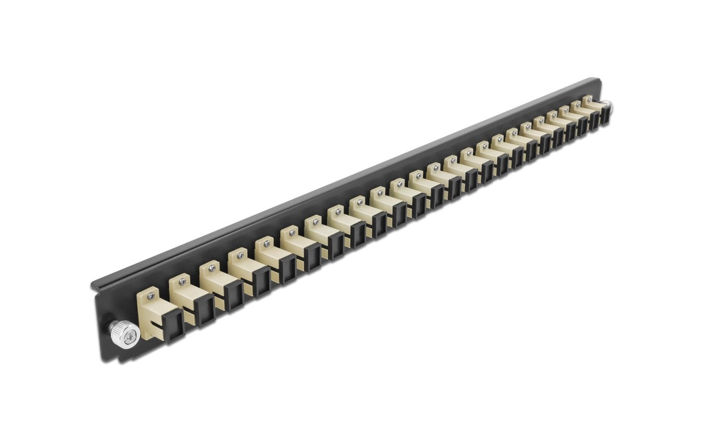 Delock Plaque de distribution Panneau avant 24 Port SC Simplex beige
