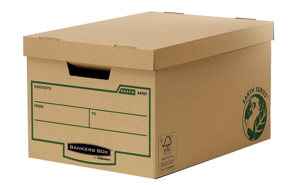 Fellowes Boîte d’archivage R-Kive EarthSeries 27.1 x 33.5 x 47 cm Brun