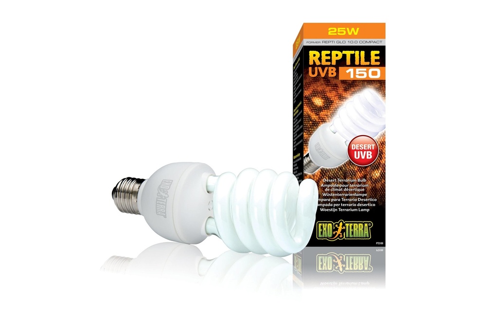 Exo Terra Lampe pour terrarium Reptile UVB150 E27, 25W, 19.3 cm