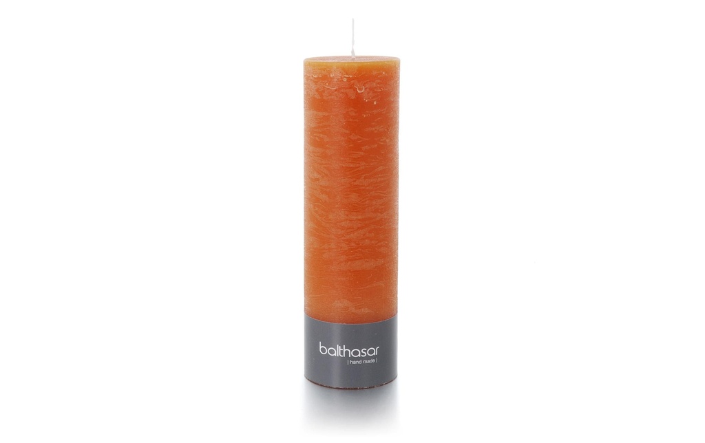 balthasar Bougie cylindrique Rustico 20 cm x 6 cm, Orange