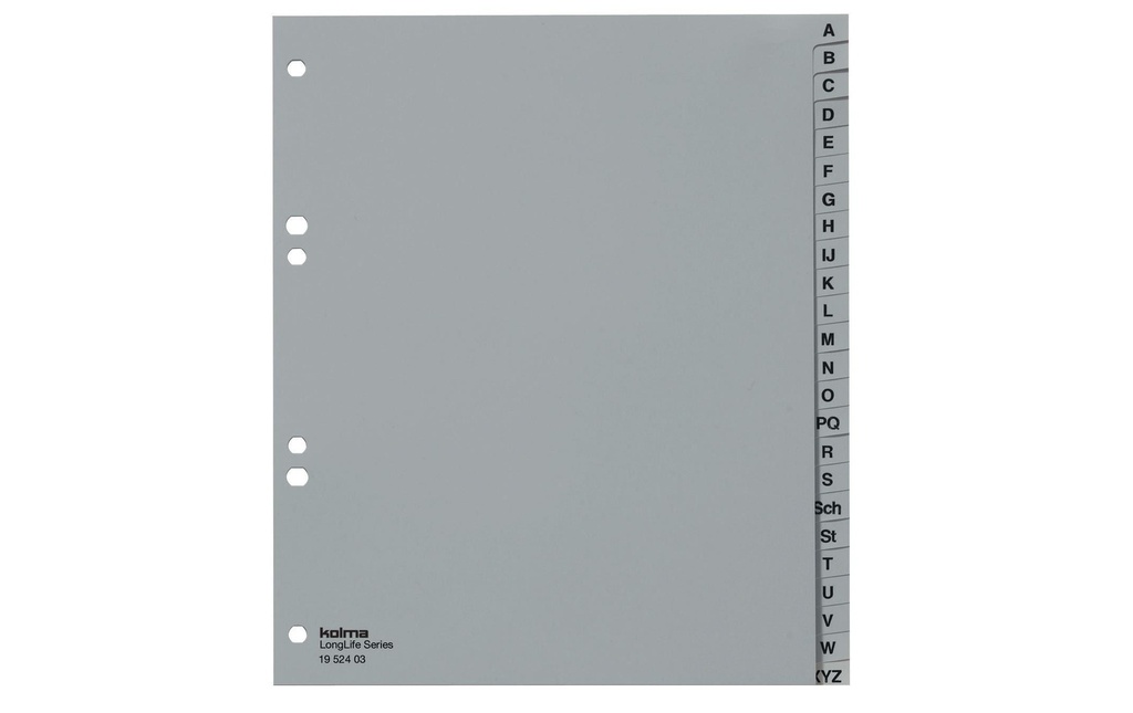 KOLMA Répert.LongLife A5 XL A-Z gris
