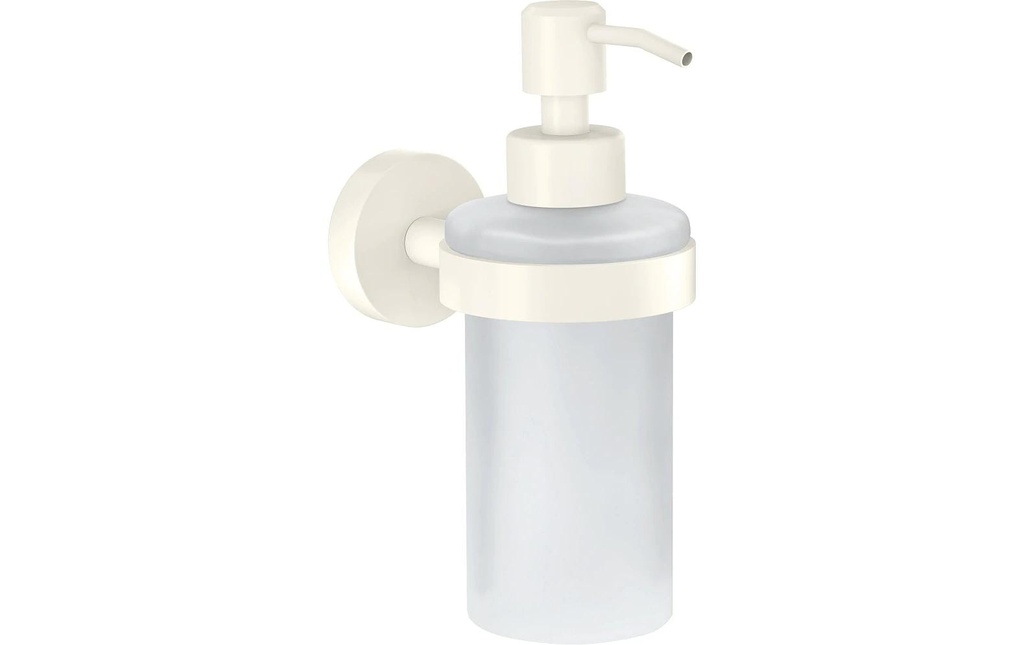 tesa Distributeur de savon mural Moon White 200 ml, Blanc