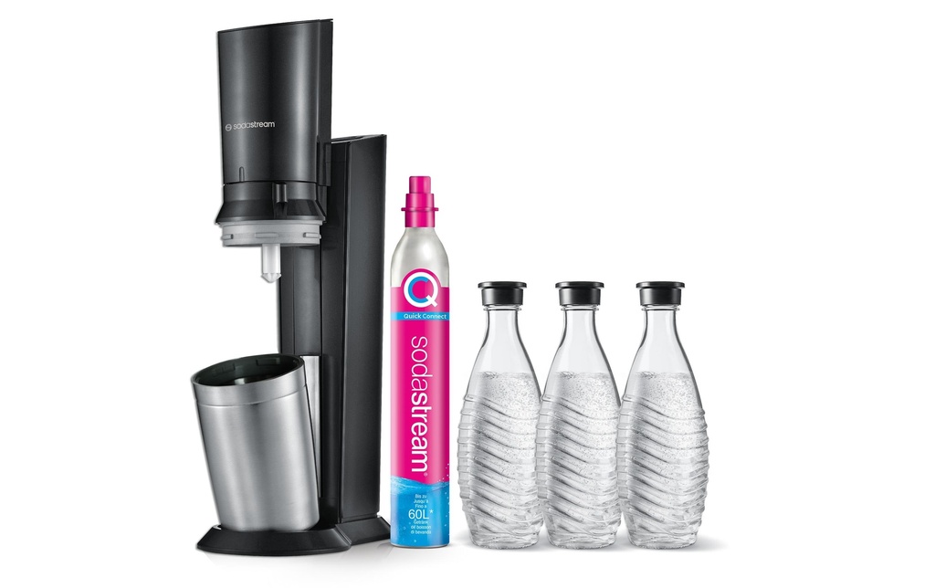 Sodastream Gazéificateur d’eau Crystal CQC Megapack Noir