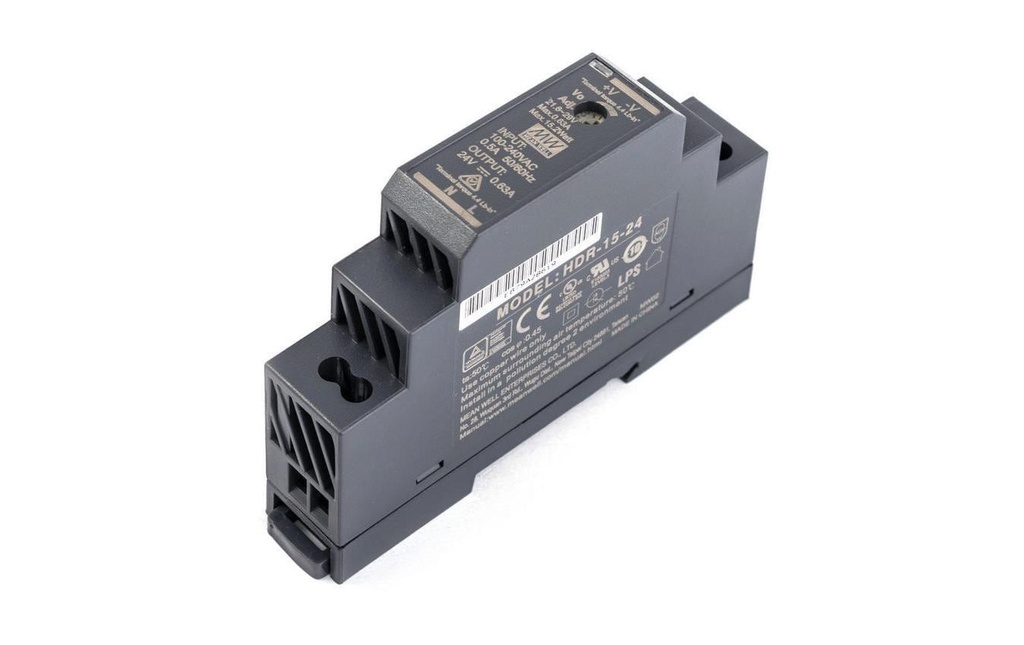 MeanWell Blocs d’alimentation pour rail DIN  15.2 W, 24 V