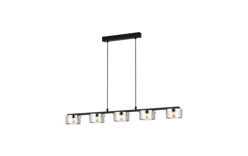 EGLO Leuchten Suspension à LED COPILLOS LED 5 x 5.4W 3000K argenté