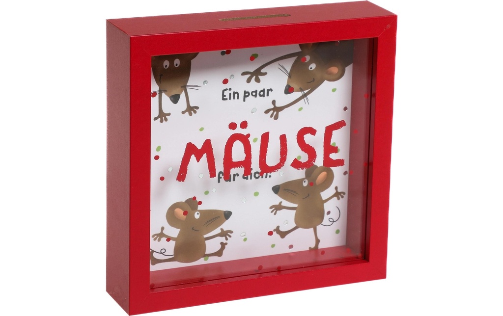 Trendcompany Tirelire Souris Verre