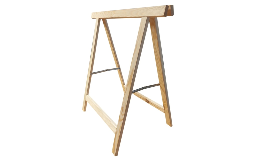 Holz Zollhaus Échelle double en épicéa 75 x 75 cm, couleur naturelle