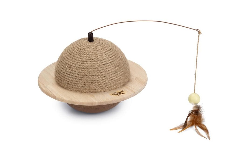 Designed by Lotte Balle à gratter bois/jute 29,5 x 29,5 x 20 cm