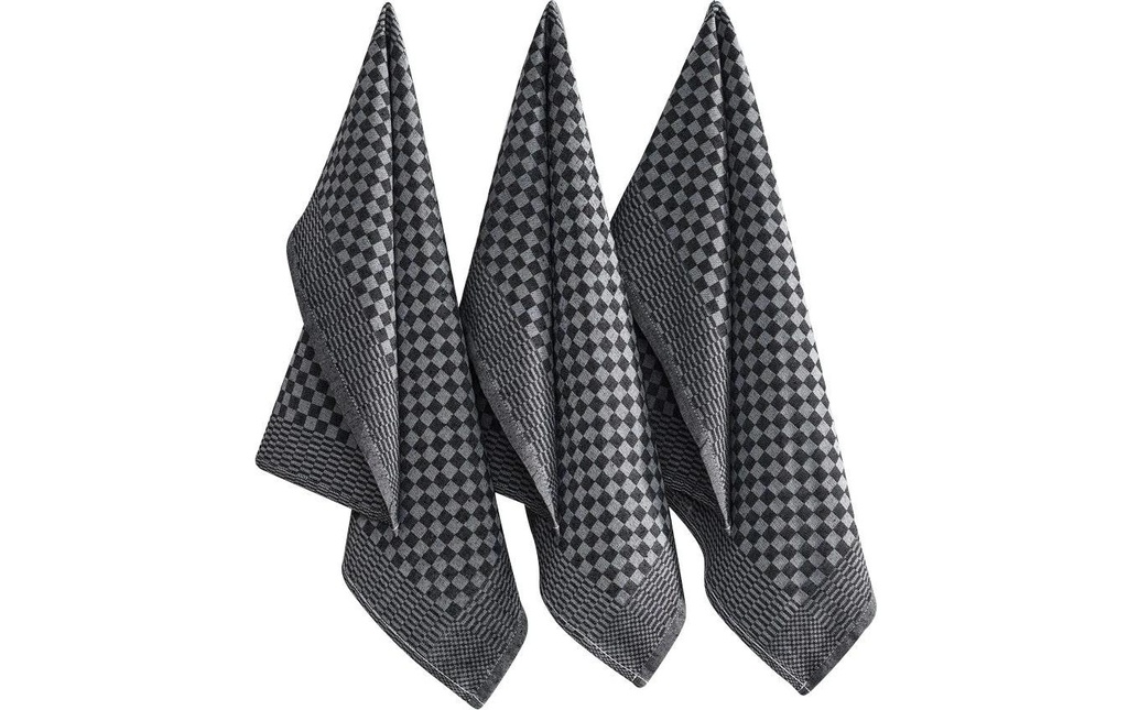 Hermia Ensemble de torchons pour la vaisselle Lola Anthracite