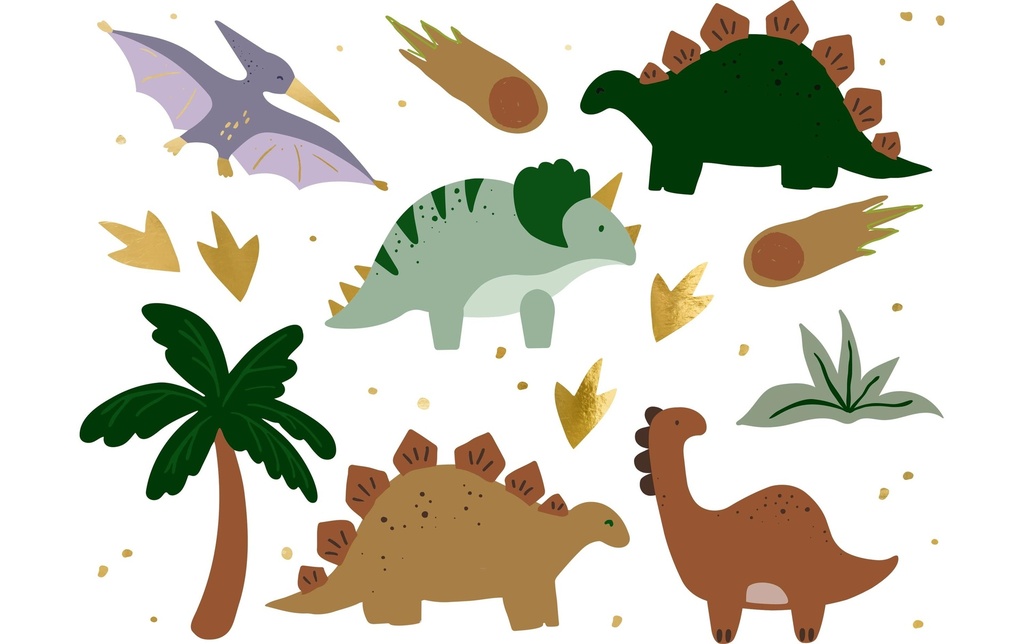 Partydeco Kits de tatouage Dinosaures