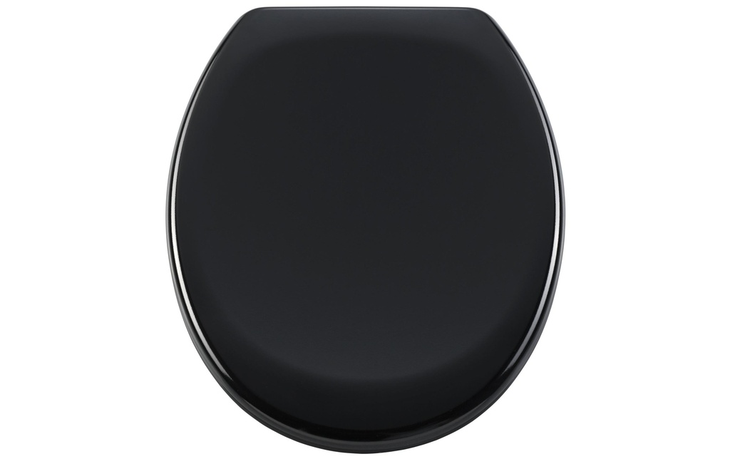 diaqua® Siège de toilette Barbana Fermeture souple, noir