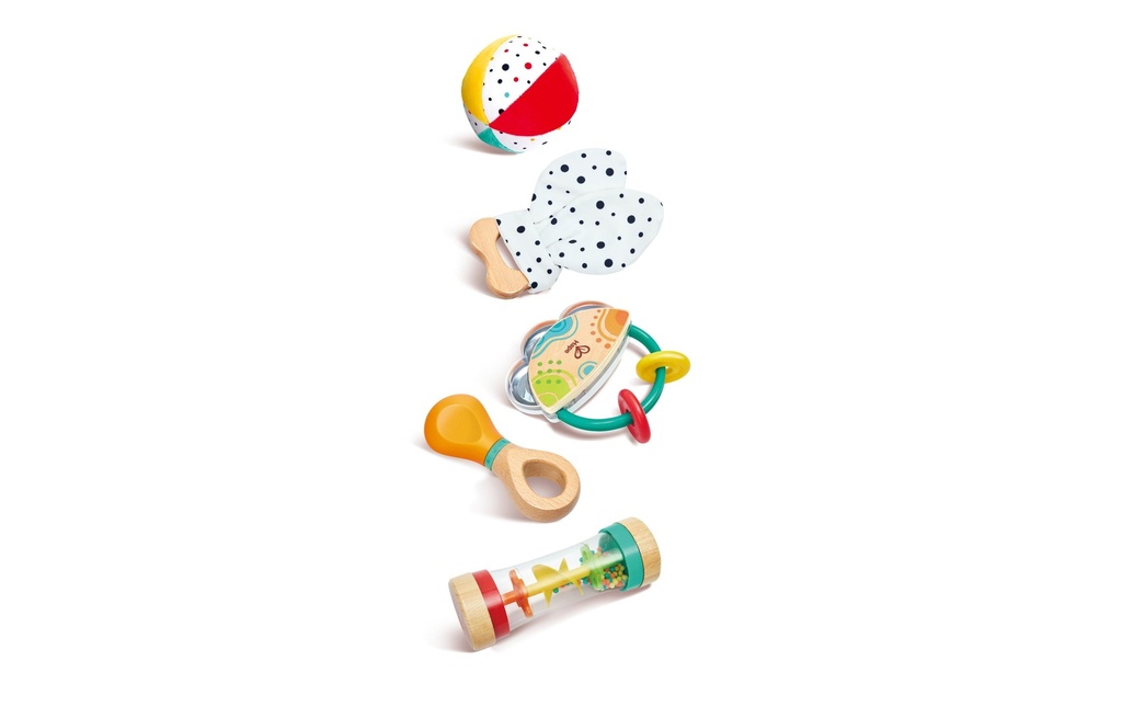 Hape Jouets musicaux 5-in-1-Baby-Sensorik-Set 5 pièces