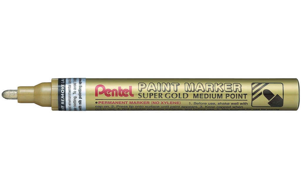 pentel Marqueur indélébile Paint 2.5 mm, or métallique